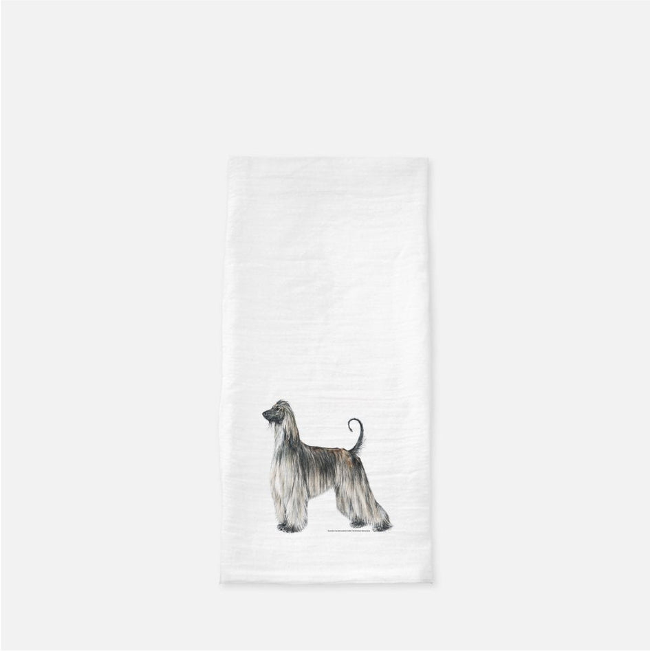 Afghan Hound Tea Towel