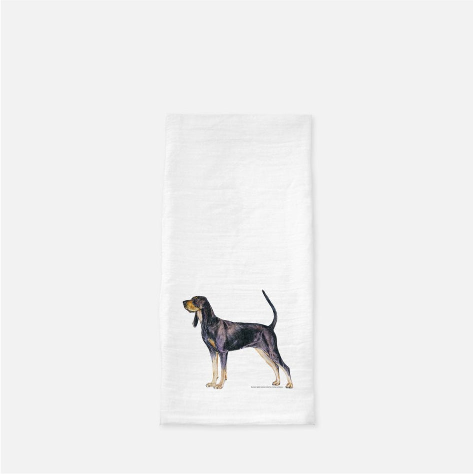 Black and Tan Coonhound Tea Towel