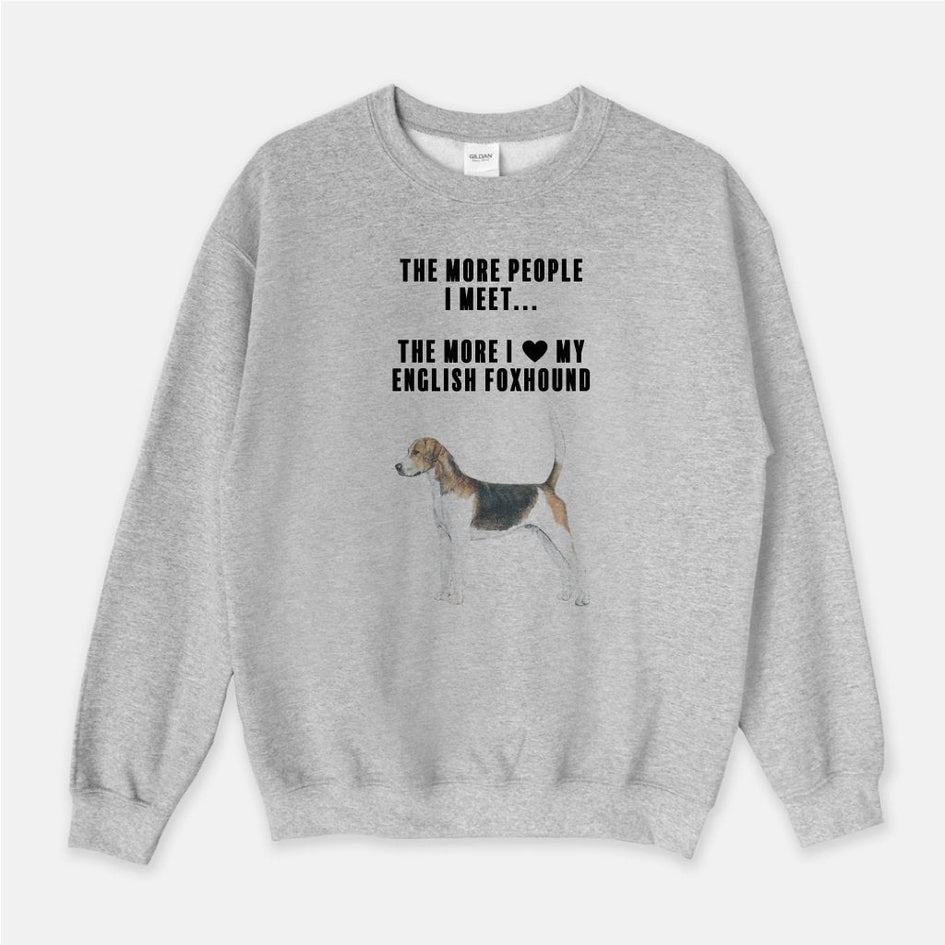 English Foxhound Love Unisex Crew Neck Sweatshirt
