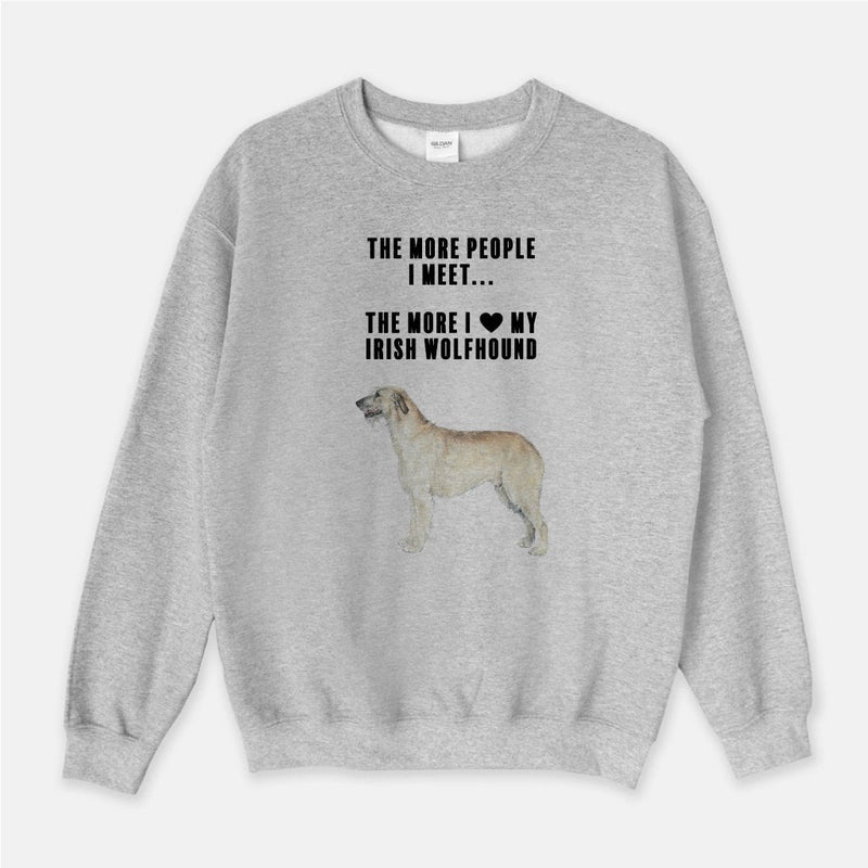 Irish Wolfhound Love Unisex Crew Neck Sweatshirt