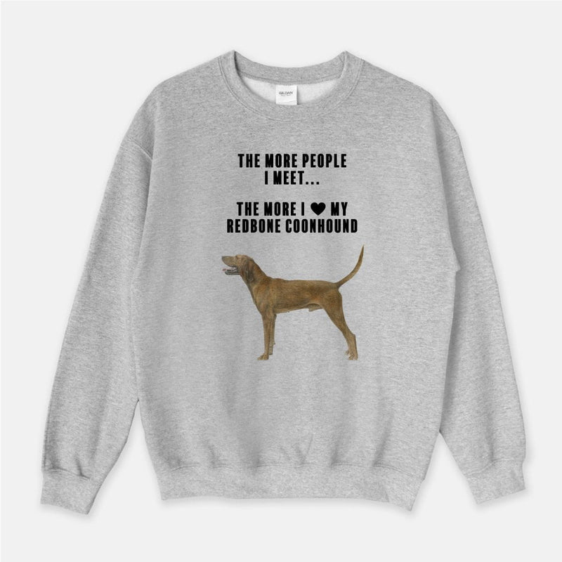 Redbone Coonhound Love Unisex Crew Neck Sweatshirt