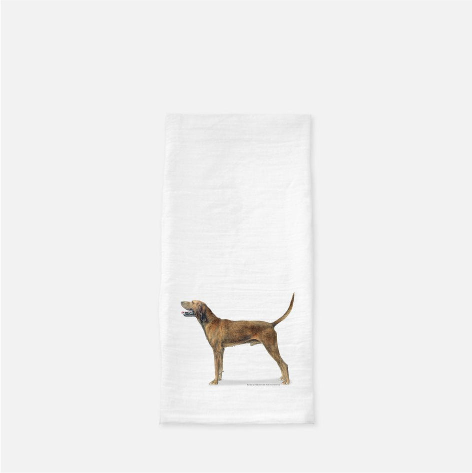 Redbone Coonhound Tea Towel