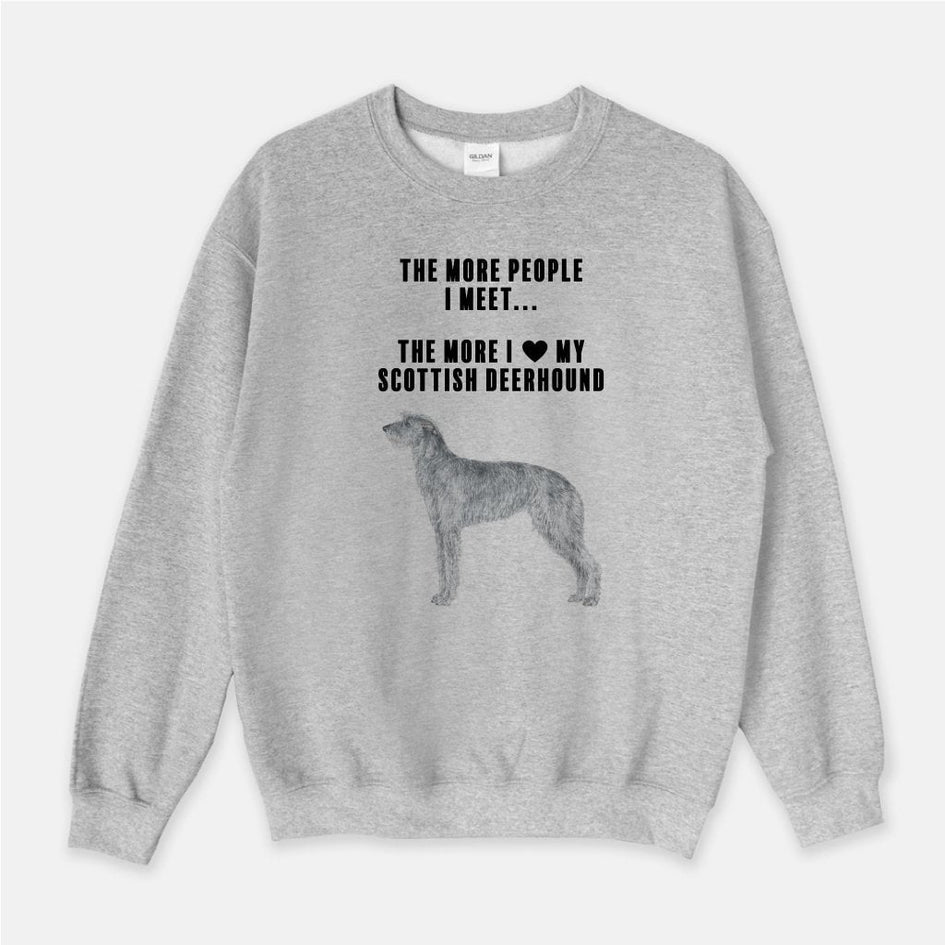 Scottish Deerhound Love Unisex Crew Neck Sweatshirt