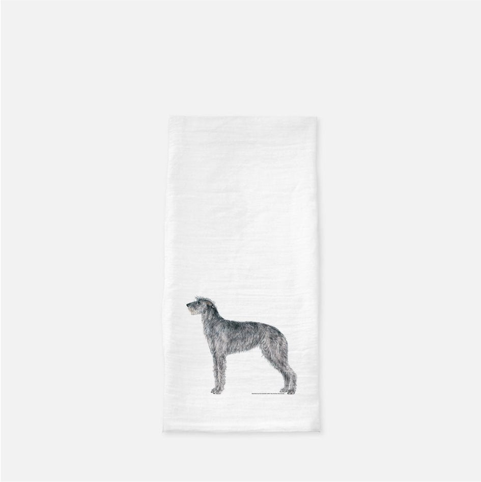 Scottish Deerhound Tea Towel