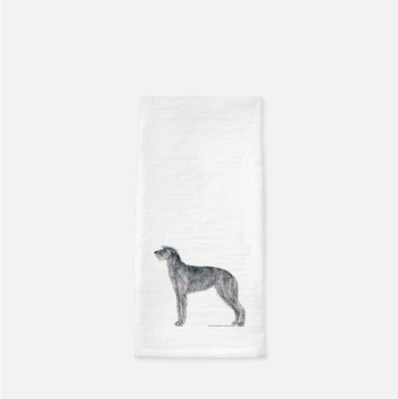 Scottish Deerhound Tea Towel