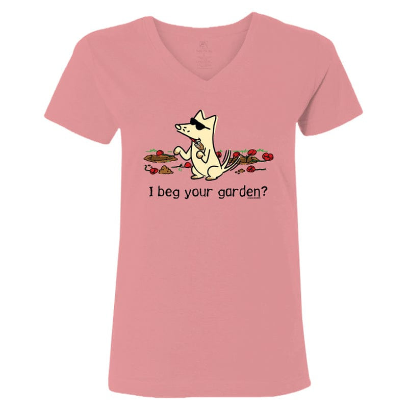 I Beg Your Garden - Ladies T-Shirt V-Neck
