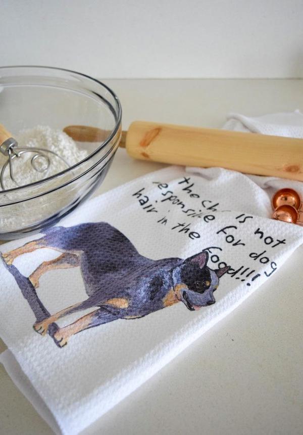 Bedlington Terrier Dish Towel
