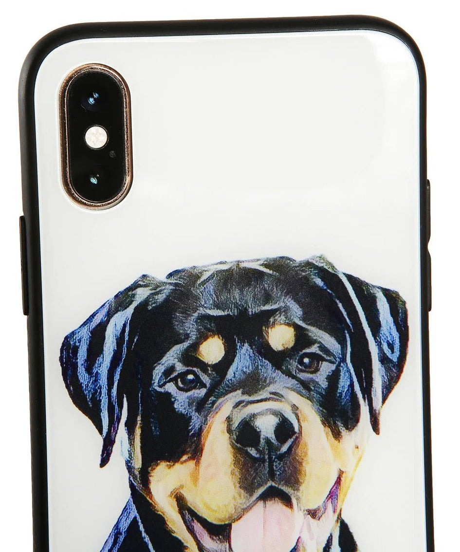 Custom Dog Samsung Phone Case Glass Finish - Classic Design