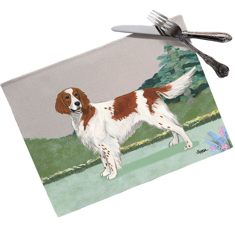 Irish Red and White Setter Placemats