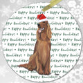Irish Setter "Happy Howlidays" Ornament