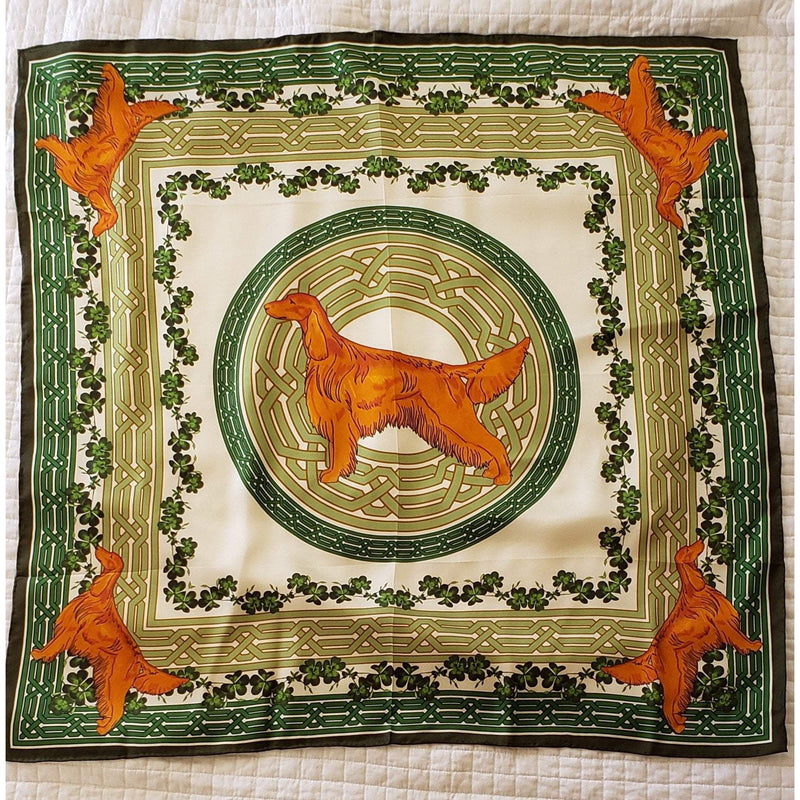 Irish Setter Square Silk Scarf