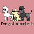 I've Got Standards - Ladies T-Shirt V-Neck