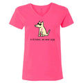 In October We Wear Pink - Ladies T-Shirt V-Neck