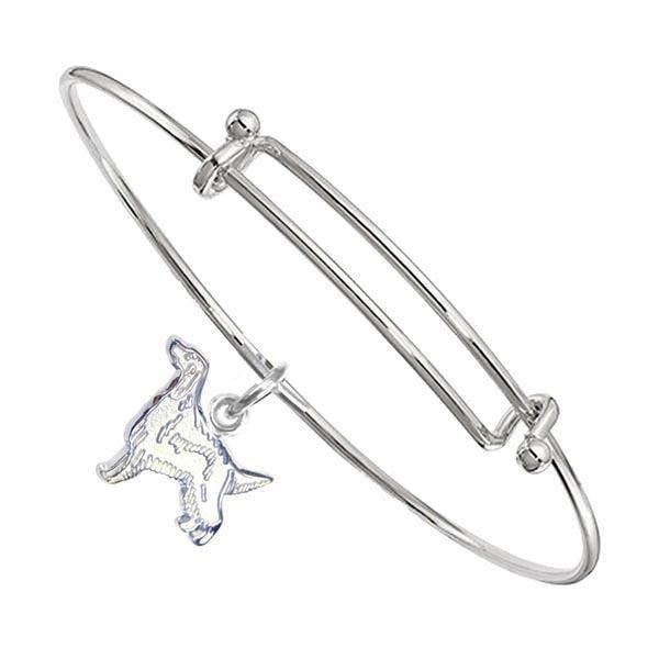Sterling Silver Irish Claddagh Expandable Baby Bangle