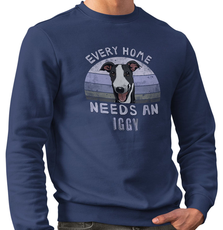 Every Home Needs a Italian Greyhound - Adult Unisex Crewneck Sweatshirt