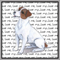 Jack Russell Terrier Love Text - Women's V-Neck T-Shirt