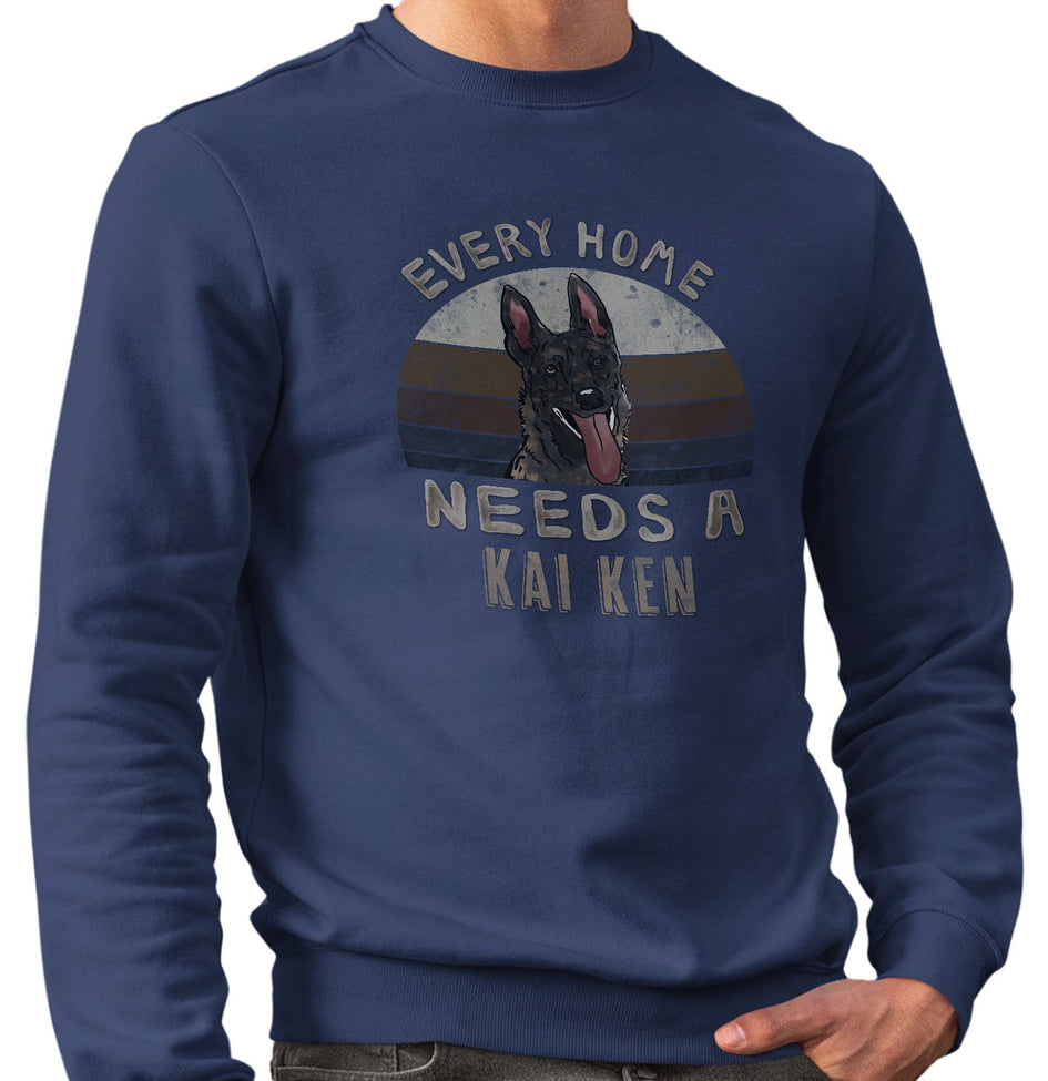 Every Home Needs a Kai Ken - Adult Unisex Crewneck Sweatshirt