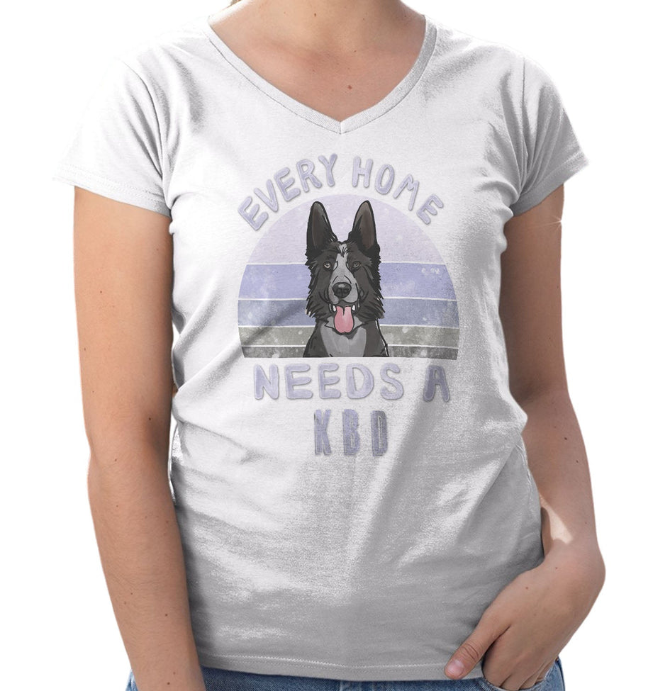 Every Home Needs a Karelian Bear Dog - Women's V-Neck T-Shirt
