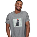 Black Labrador Retriever Happy Howlidays Text - Adult Unisex T-Shirt