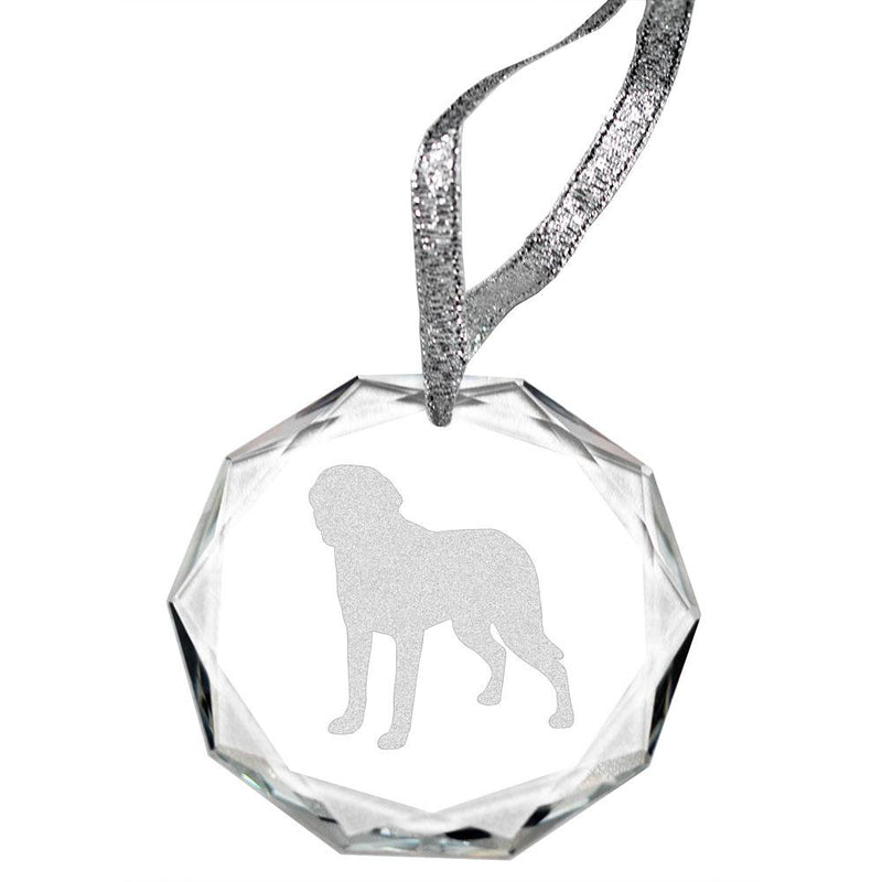 Chesapeake Bay Retriever Laser Engraved Round Facet Crystal Ornament