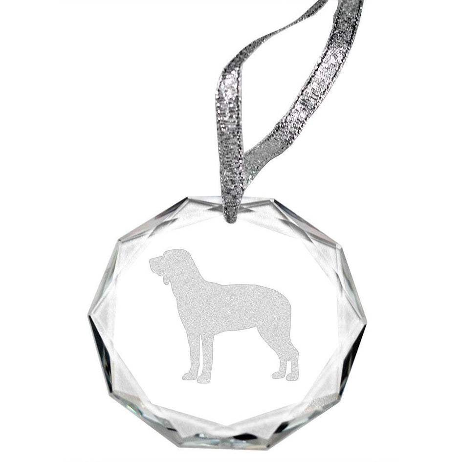 Harrier Laser Engraved Round Facet Crystal Ornament