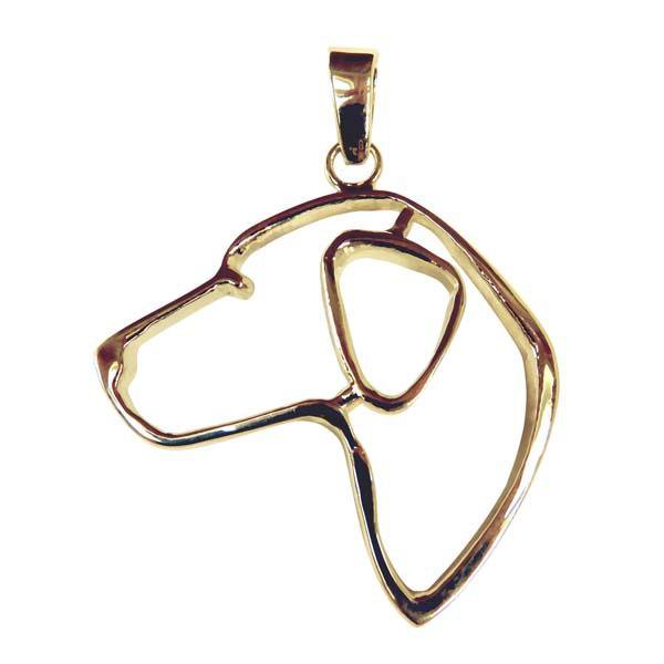 Labrador Retriever 14K Gold Cut Out Pendant