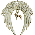 Labrador Retriever Gold Plated Holiday Angel Wing Ornament