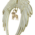 Labrador Retriever Gold Plated Holiday Angel Wing Ornament