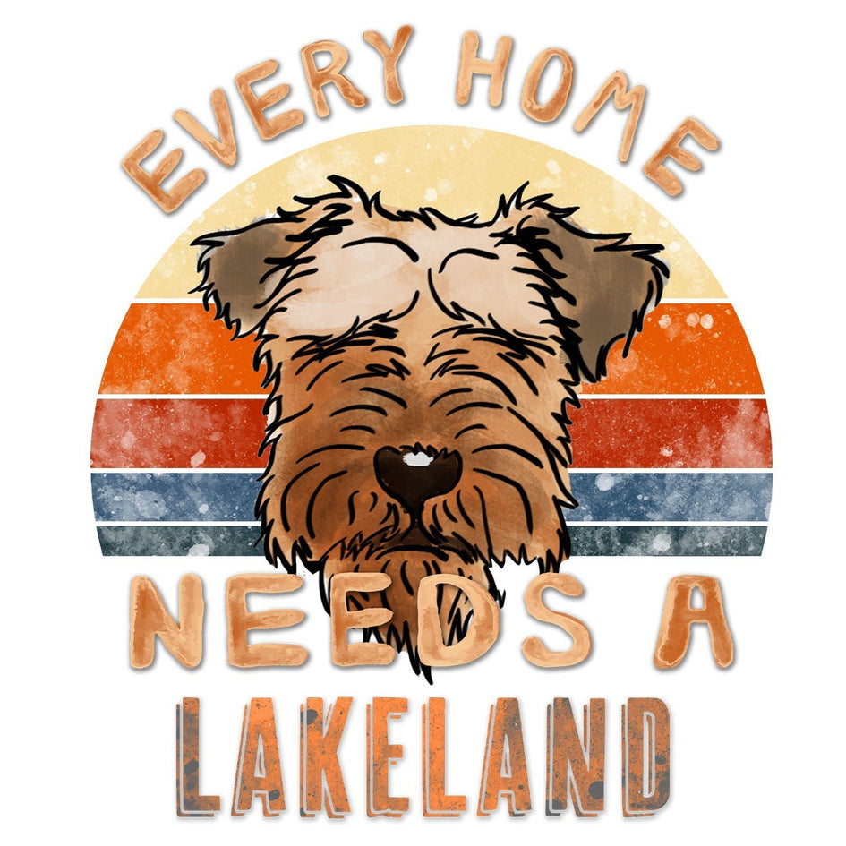Every Home Needs a Lakeland Terrier - Women's V-Neck T-Shirt