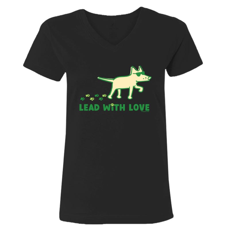 Lead With Love - Ladies T-Shirt V-Neck