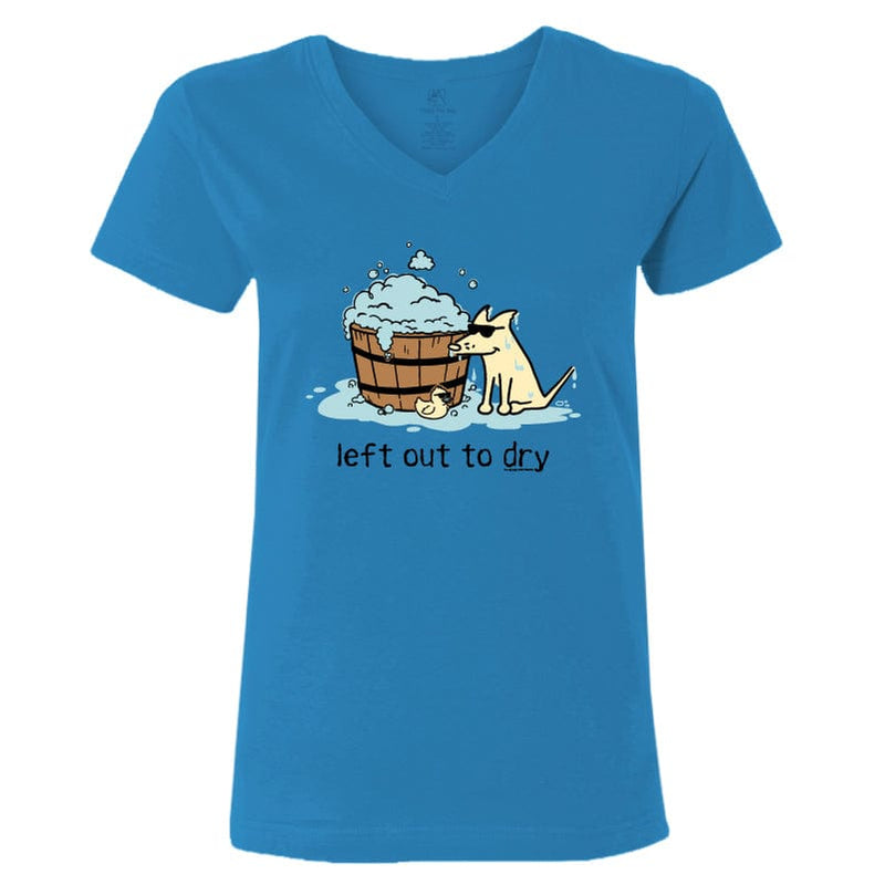 Left Out To Dry - Ladies T-Shirt V-Neck
