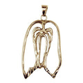 Lhasa Apso 14K Gold Cut Out Pendant