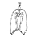 Lhasa Apso Sterling Silver Cut Out Pendants