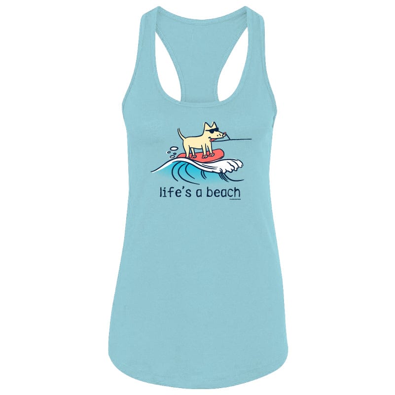 Life's A Beach - Ladies Racerback Tank Top