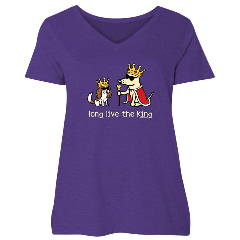 Long Live The King - Ladies Plus V-Neck Tee
