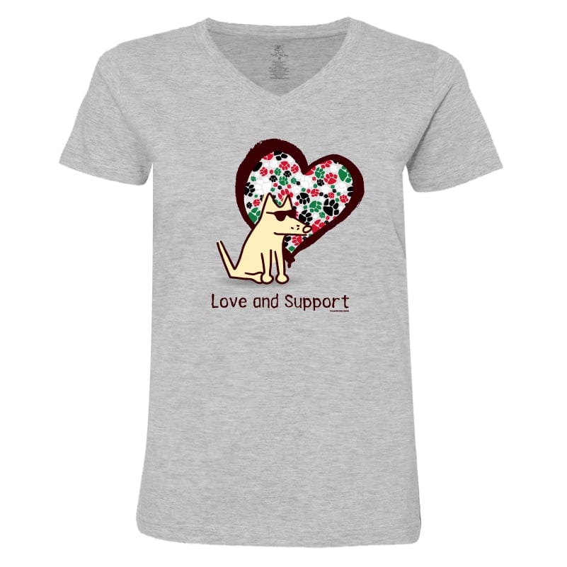 Love And Support - Ladies T-Shirt V-Neck