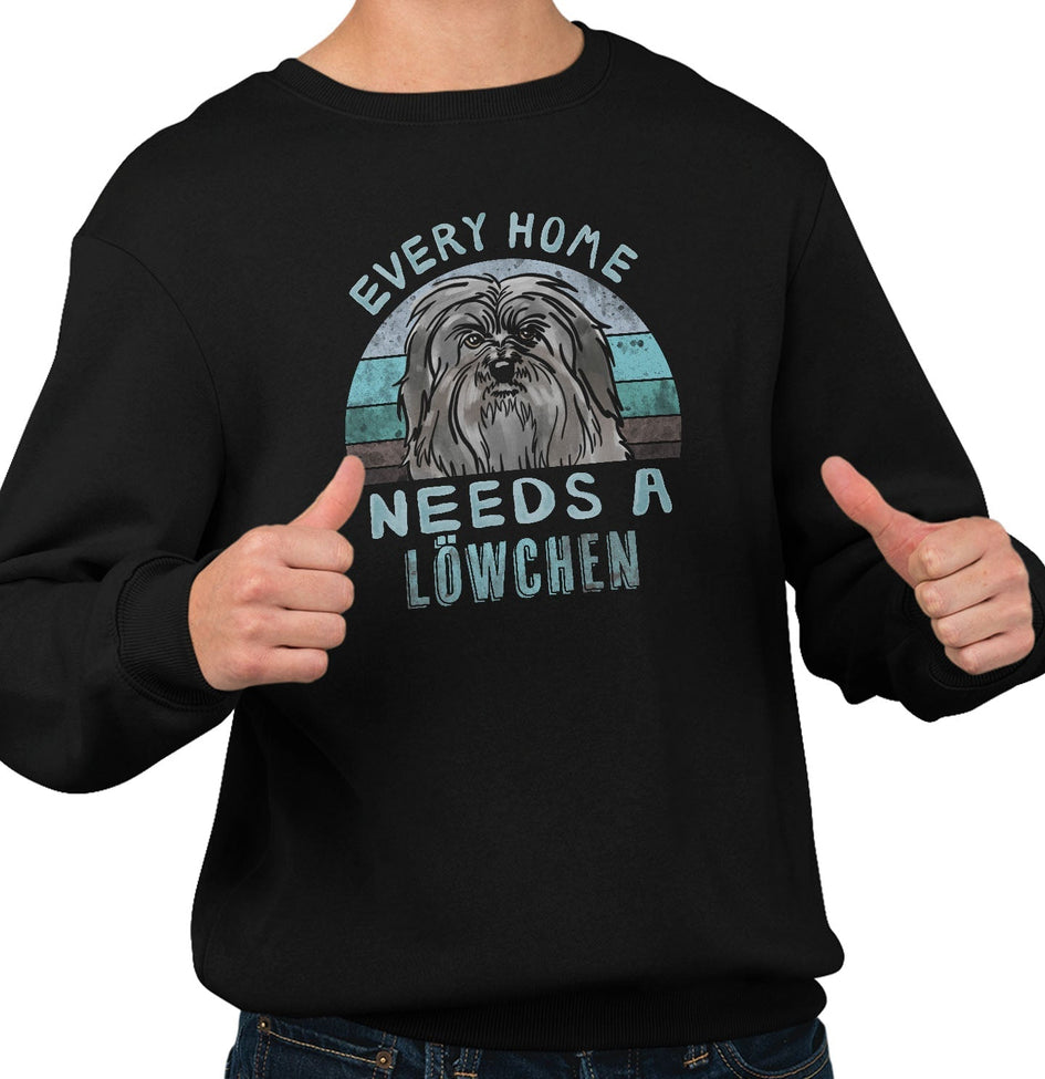 Every Home Needs a Lowchen - Adult Unisex Crewneck Sweatshirt