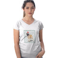 Mastiff Happy Howlidays Text - Women's V-Neck T-Shirt