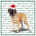 Mastiff Happy Howlidays Text - Women's V-Neck T-Shirt