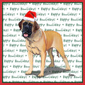 Mastiff Happy Howlidays Text - Adult Unisex T-Shirt