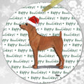 Miniature Pinscher Red "Happy Howlidays" Ornament