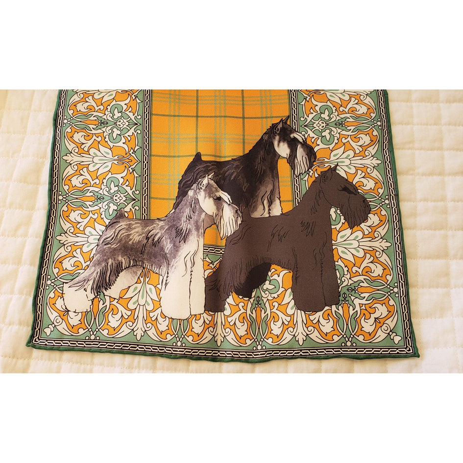 Miniature Schnauzer Oblong Silk Scarf