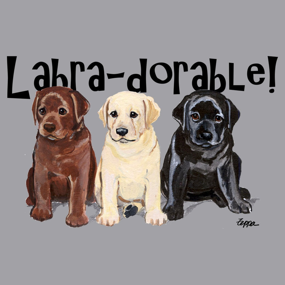 Labra-dorable Three Puppies - Adult Unisex Hoodie Sweatshirt