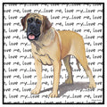 Mastiff Love Text - Women's V-Neck T-Shirt