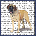 Mastiff Love Text - Adult Unisex Crewneck Sweatshirt