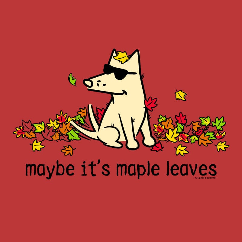 Maybe It's Maple Leaves - Ladies Curvy V-Neck Tee