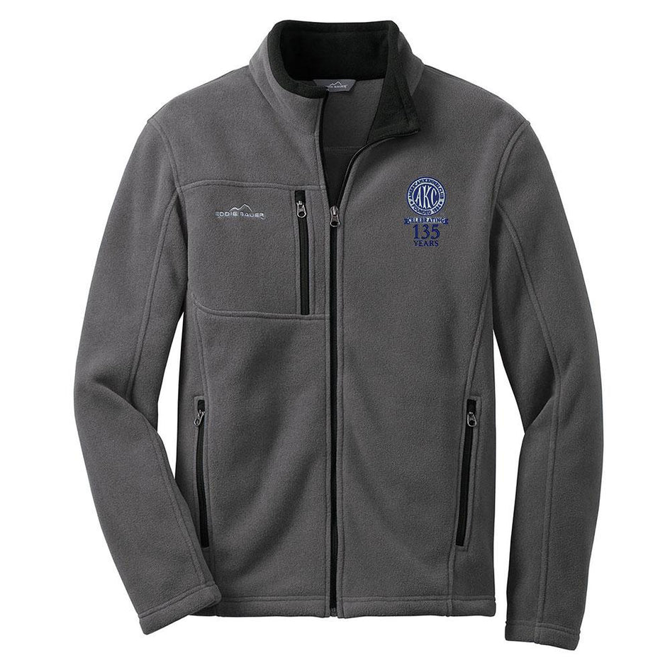 AKC 135th Anniversary Embroidered Mens Fleece Jacket