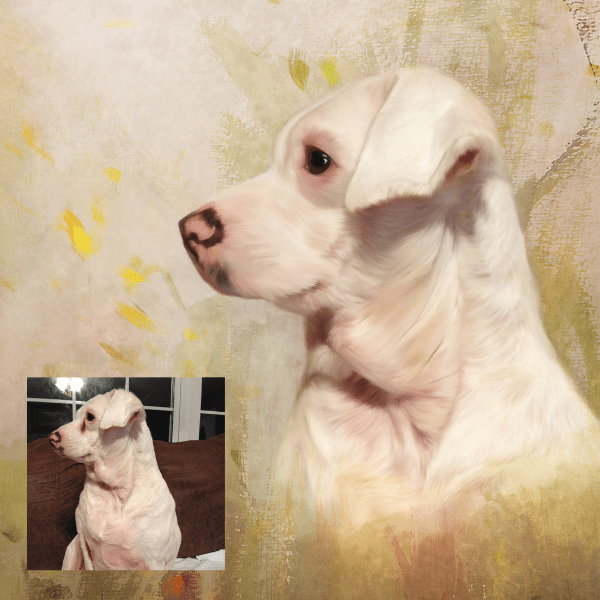 Hand-Painted Pet Portrait