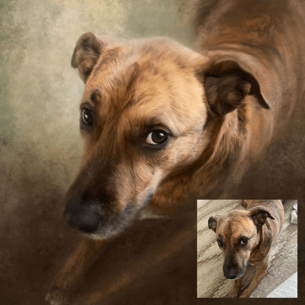 Hand-Painted Pet Portrait