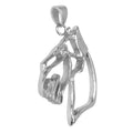 Miniature Schnauzer Sterling Silver Cut Out Pendants